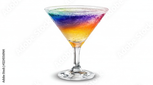 Wallpaper Mural Rainbow Cocktail in Martini Glass Torontodigital.ca