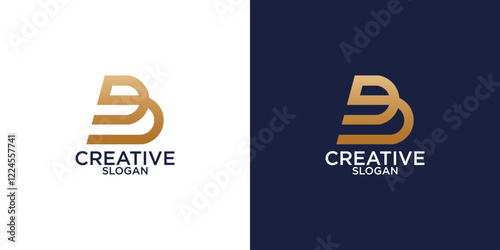 B Logo Design Template
