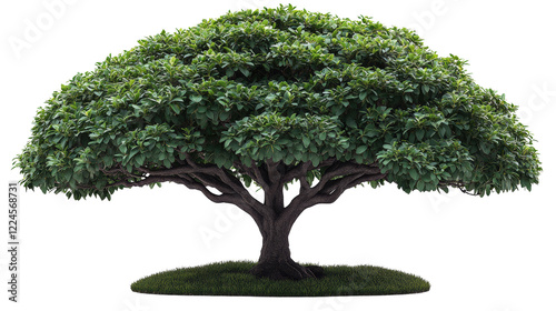 Teak tree majesty tropical forest high-quality photograph lush environment ground level nature's splendor photo