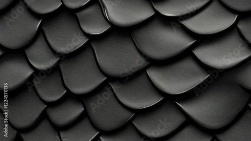 Black Mamba snakeskin animal pattern, seamless, tileable.