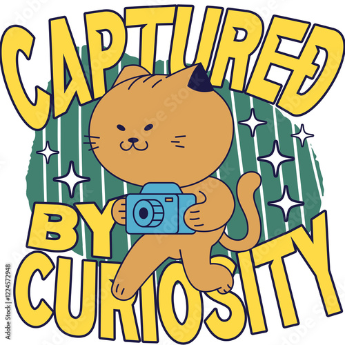 Captured By Curiosity - Ready to Use Graphic Design Illustration