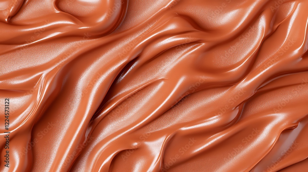 Fototapeta premium Smooth Caramel Swirls Texture Background