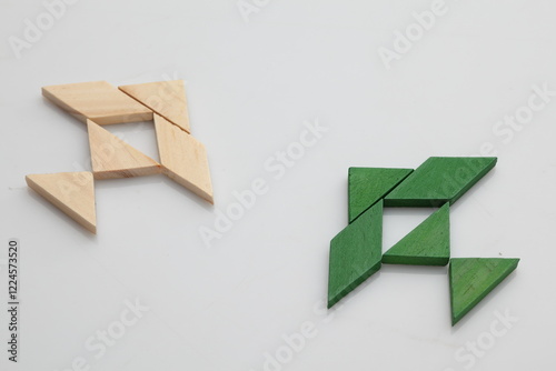 3D green arrow on a white background