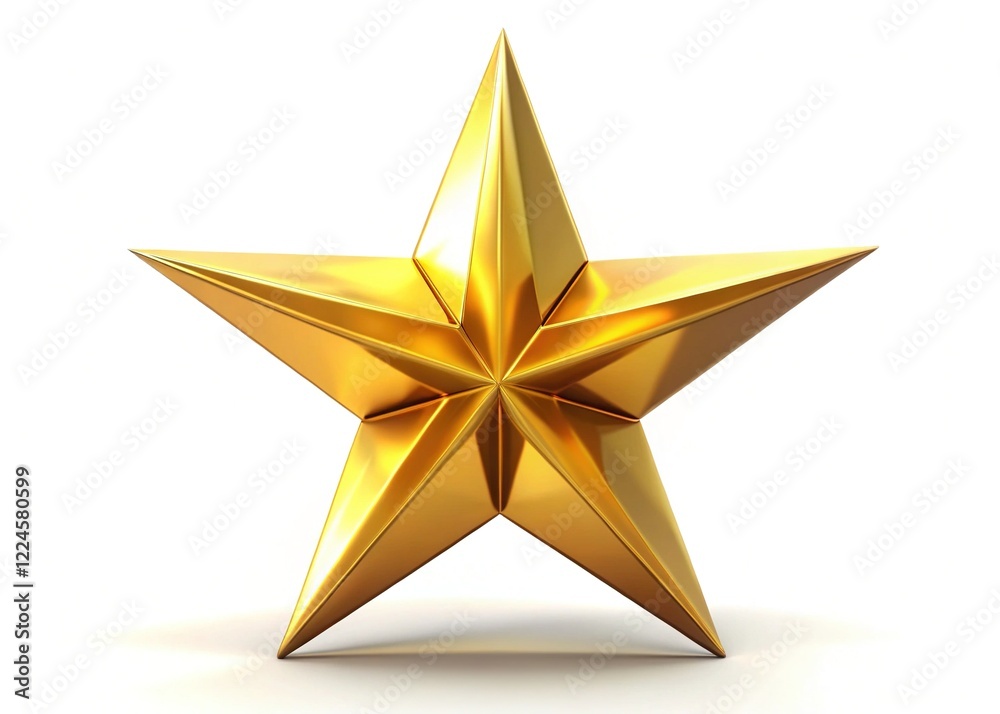 3D Golden Star - Stunning 3D Render 3D Golden Star - Stunning 3D Render
