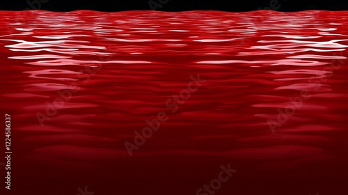 Crimson Liquid Surface Rippling Red Water Texture