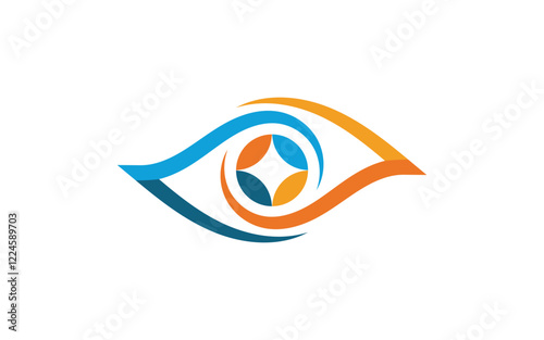 Branding Identity Corporate Health Eye Care vector Logo design