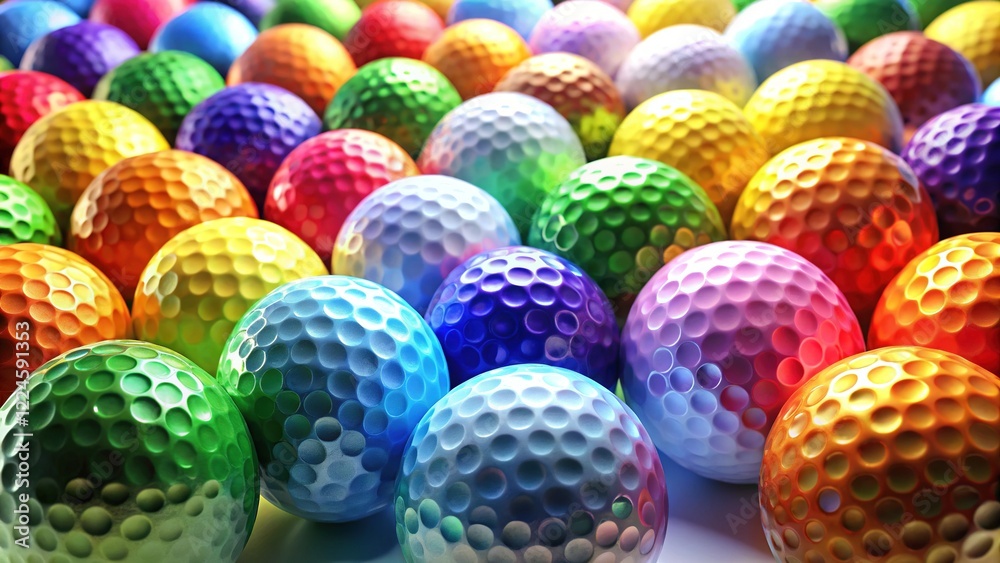 Obraz premium Golf Balls - High Resolution Studio Shot