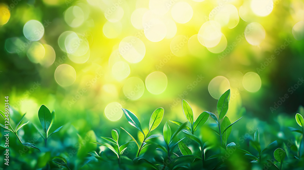 Obraz premium Abstract green background with smooth lines and gentle curves, designed to evoke an elegant and serene atmosphere, perfect for modern designs and calming visual themes.