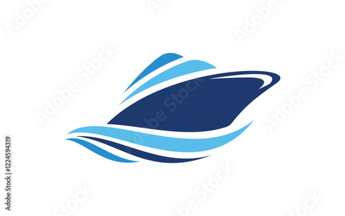 Cruise ship Logo Template vector icon illustration design photo