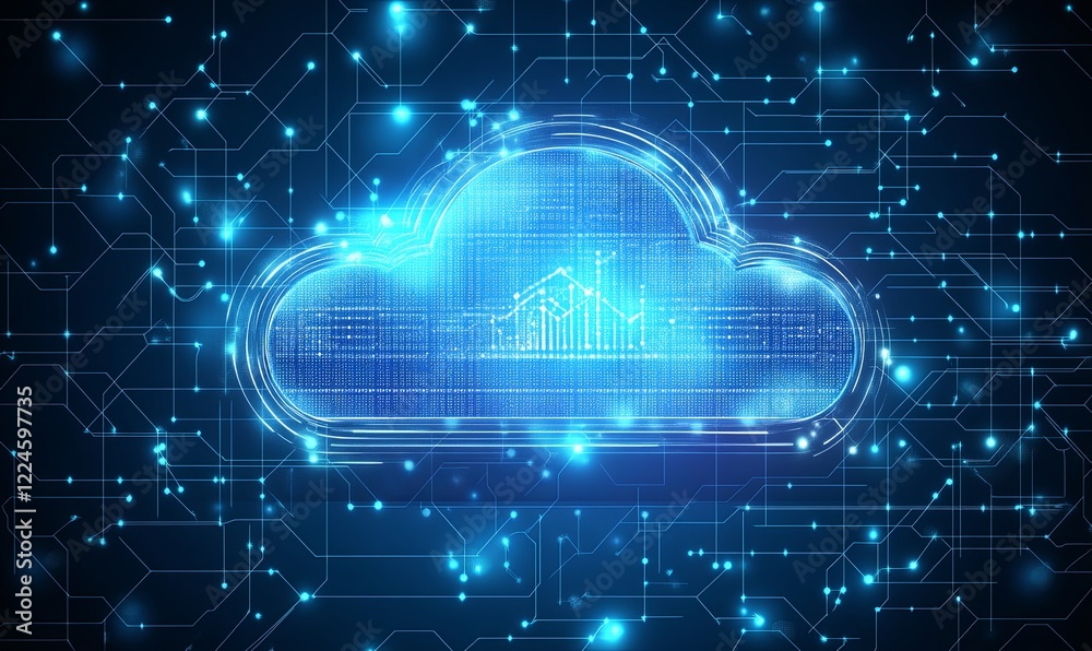 Cloud computing data storage, analysis, and processing with circuit background Cloud computing data storage, analysis, and processing with circuit background