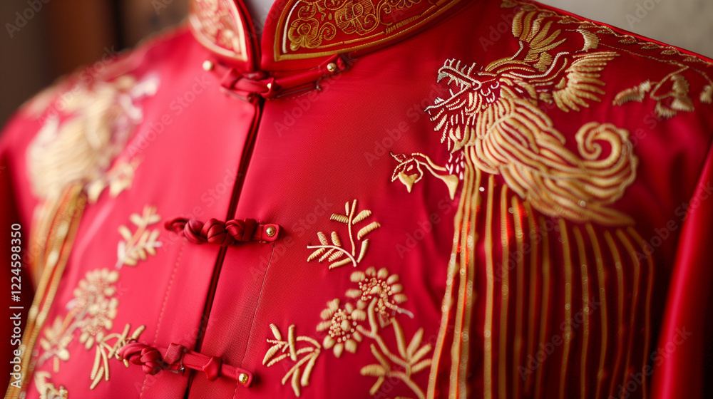 Naklejka premium Traditional Chinese qipao dress