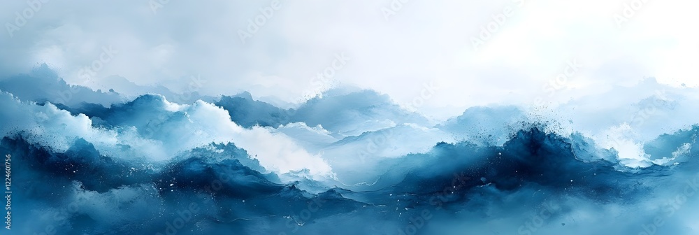 A soft watercolor effect in pastel blue and creamy white. A soft watercolor effect in pastel blue and creamy white.