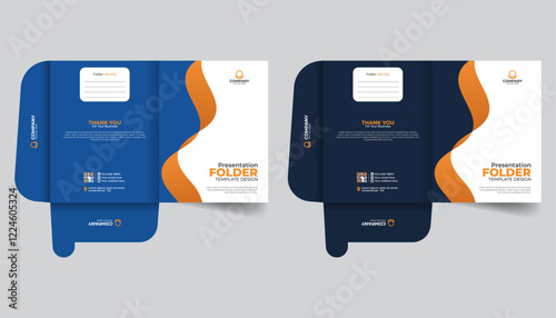 Creative abstract annual report cover or File folder design, office document Company report cover real estate File Cases

