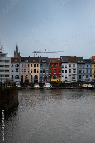 Portus Ganda in city of Ghent, Belgium photo