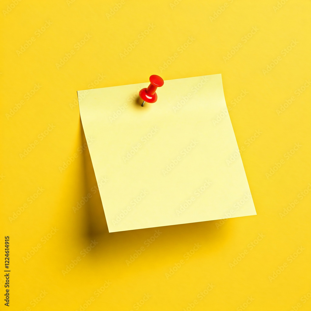 yellow sticky note with pin on yellow background. yellow sticky post it note with red pushpin isolated on yellow background. yellow sticky note with pin on yellow background. yellow sticky post it note with red pushpin isolated on yellow background.