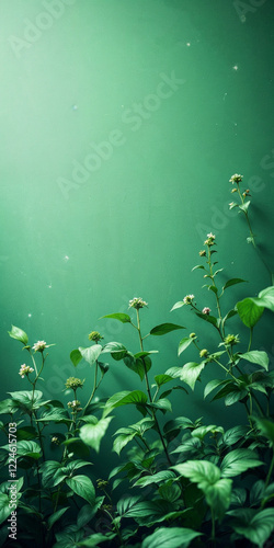 Frame of flowers and plants for invitation, greeting or congratulation