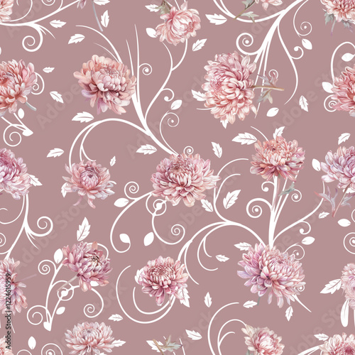 Lovely and Beautiful Spring Flowers Pattern for Fabric, Wallpaper, and More