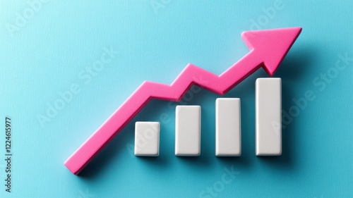 Declining market trends analyzing graph data with a dynamic pink arrow on blue background Free Download Declining market trends analyzing graph data with a dynamic pink arrow on blue background - GFXLoad