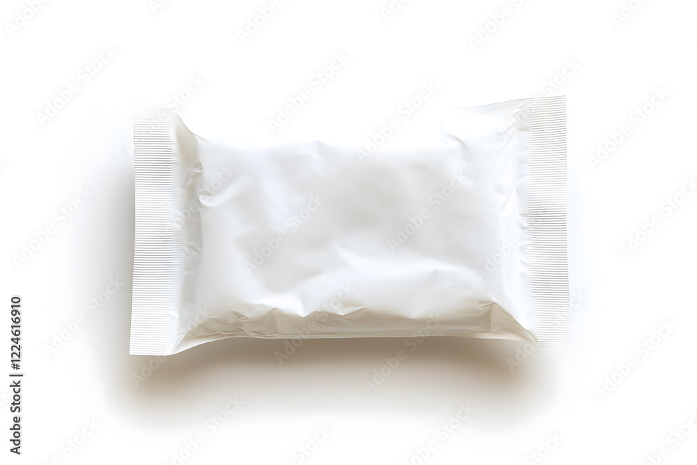 Wet Wipes Pack Mockup isolated on white