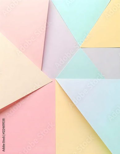 Geometric Pastel Composition