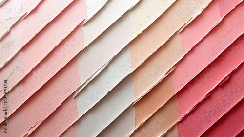 Pink, beige paint swatches, diagonal, texture, background design photo