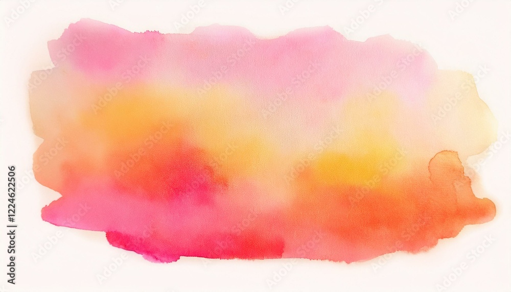 Obraz premium Elegant watercolor abstract painting (spring colors, warm shades)