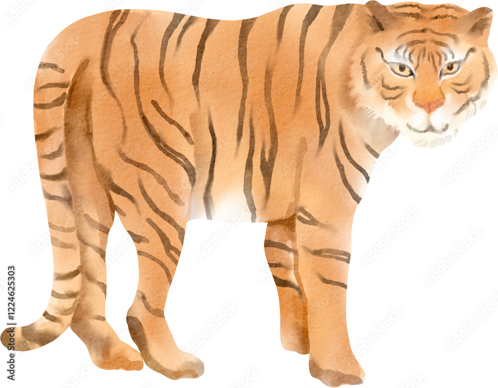 Obraz premium watercolor tiger