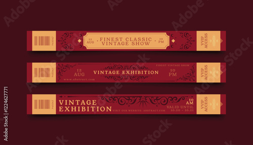 Vintage design elements hand drawn frame bracelets templates