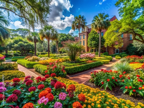 Florida State University Campus Garden: Serene Landscape Photography photo