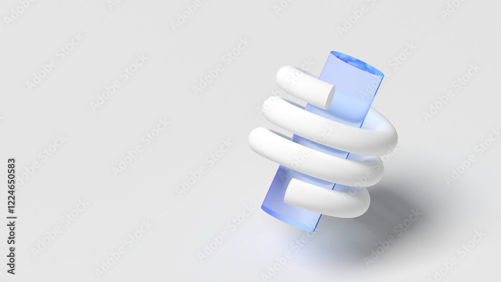 Abstract geometric shapes. 3d illustration.