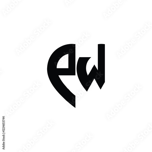Free Download PW monogram logo design letter text name symbol monochrome logotype alphabet character simple logo - GFXLoad