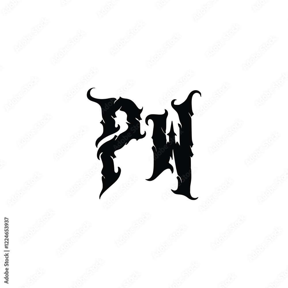 PW monogram logo design letter text name symbol monochrome logotype alphabet character simple logo PW monogram logo design letter text name symbol monochrome logotype alphabet character simple logo