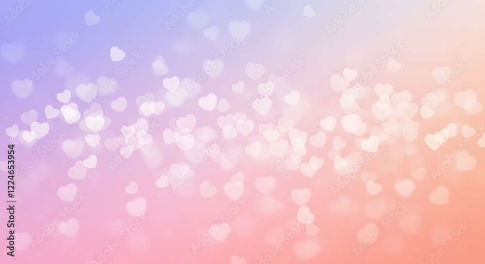 Soft Pastel Heart Bokeh Gradient Background. valentine background
Soft Pastel Heart Bokeh Gradient Background. valentine background