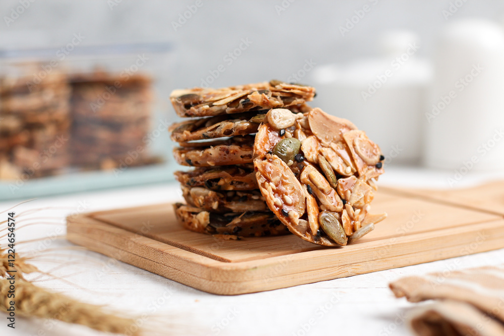Fototapeta premium Florentine cookies. Eid cookies made from various nuts seeds and sugar.