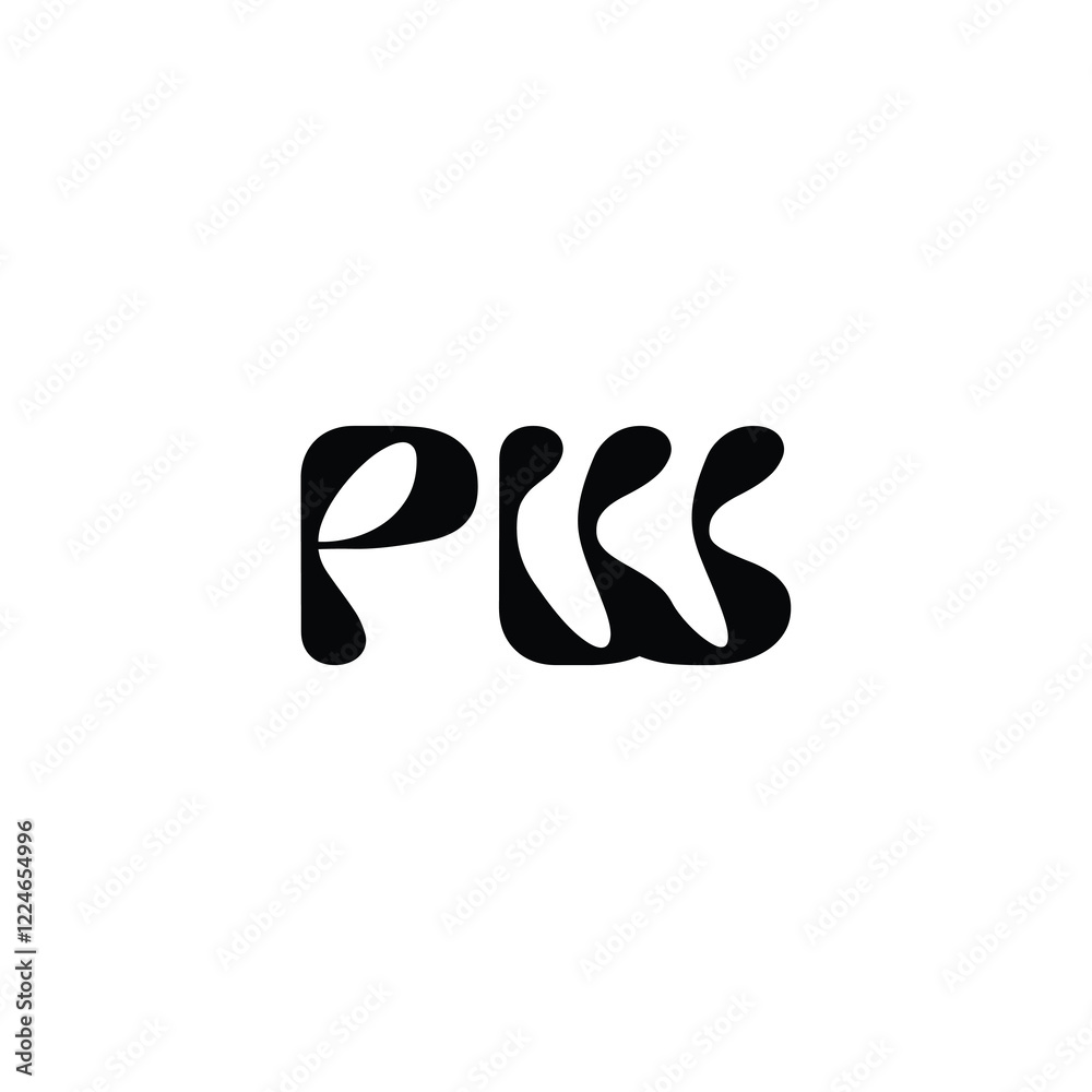 PW monogram logo design letter text name symbol monochrome logotype alphabet character simple logo PW monogram logo design letter text name symbol monochrome logotype alphabet character simple logo