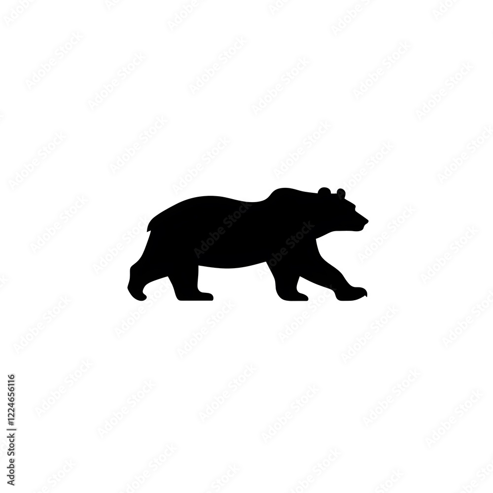 Fototapeta premium black bear silhouette