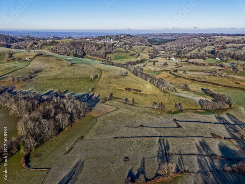 Vallée en Bigorre en plein hiver