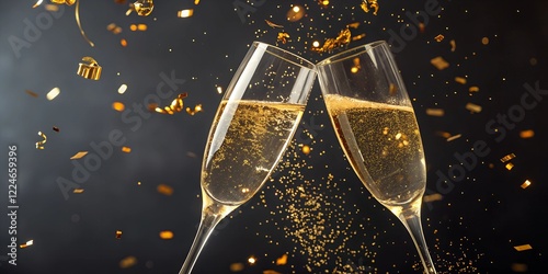 two glasses of champagne
