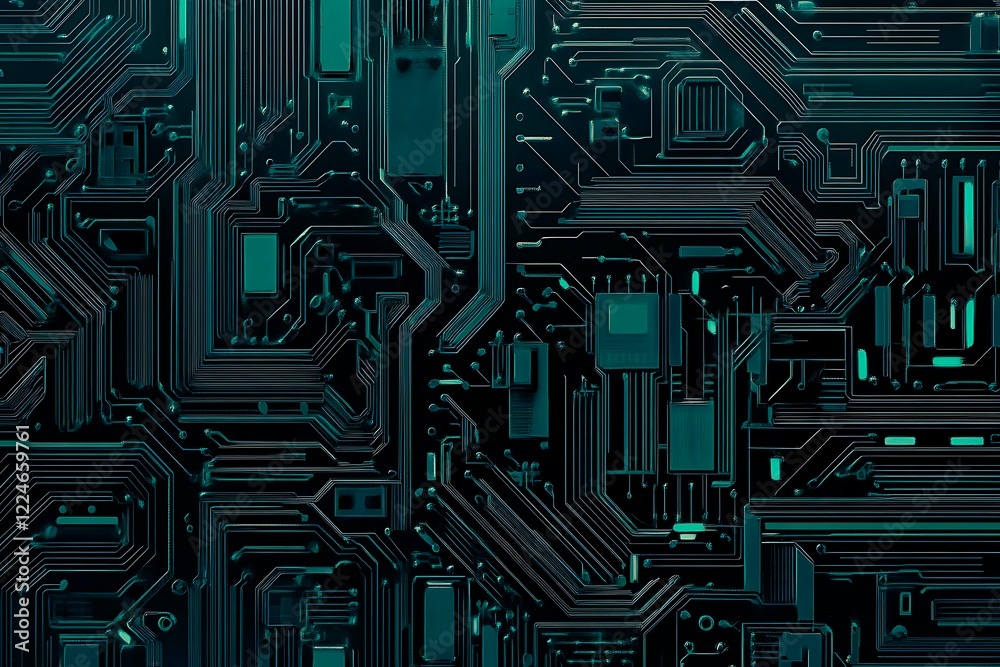 Abstract close-up of a glowing blue digital circuit board, showcasing intricate connections and technological design on a black background.
Abstract close-up of a glowing blue digital circuit board, showcasing intricate connections and technological design on a black background.