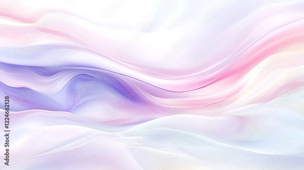 Fototapeta premium Abstract Pastel Waves Flowing Softly