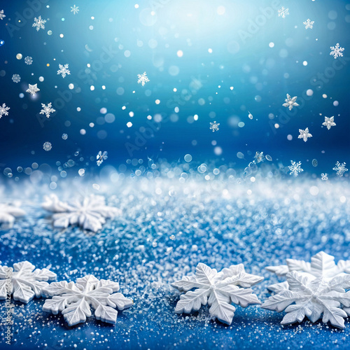 christmas background with snowflakes