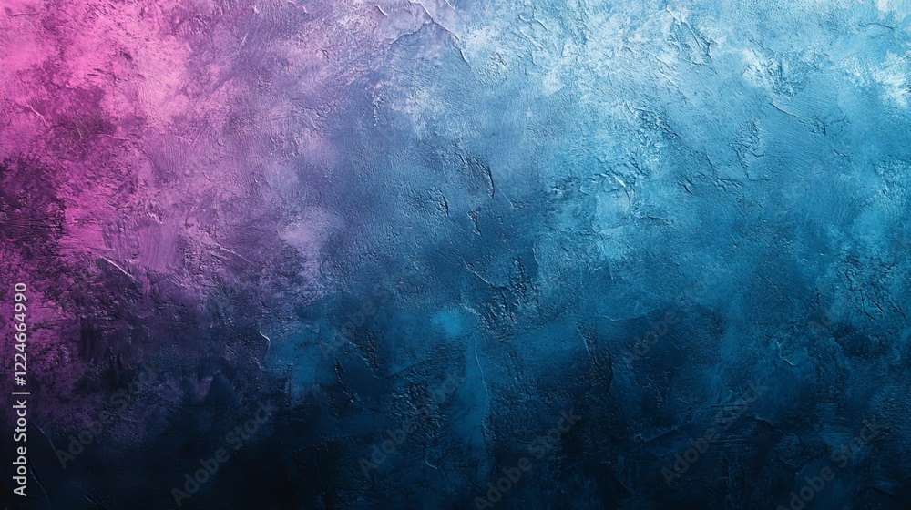 Obraz premium Vibrant Blue and Pink Gradient Background Merging with a Deep Black Canvas Creating a Striking Visual Contrast and Evocative Atmosphere Ideal for Artistic Designs and Creative Projects