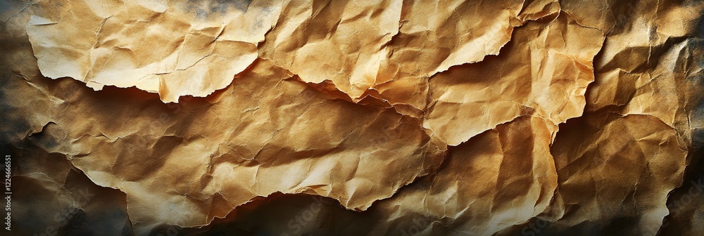 A texture of crumpled parchment paper with visible creases. A texture of crumpled parchment paper with visible creases.