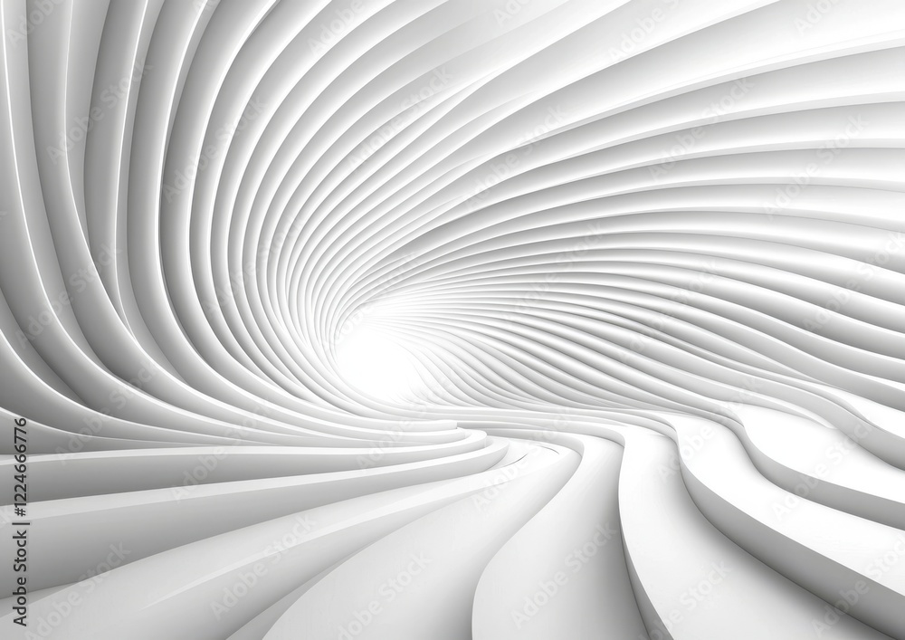 A minimalist studio with pristine white walls and floor, perfect for photography and presentation settings