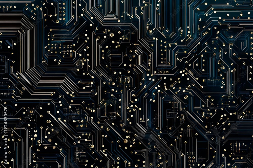 Abstract close-up of a glowing blue digital circuit board, showcasing intricate connections and technological design on a black background.
Abstract close-up of a glowing blue digital circuit board, showcasing intricate connections and technological design on a black background.