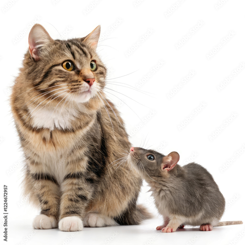 Obraz premium cat and mouse