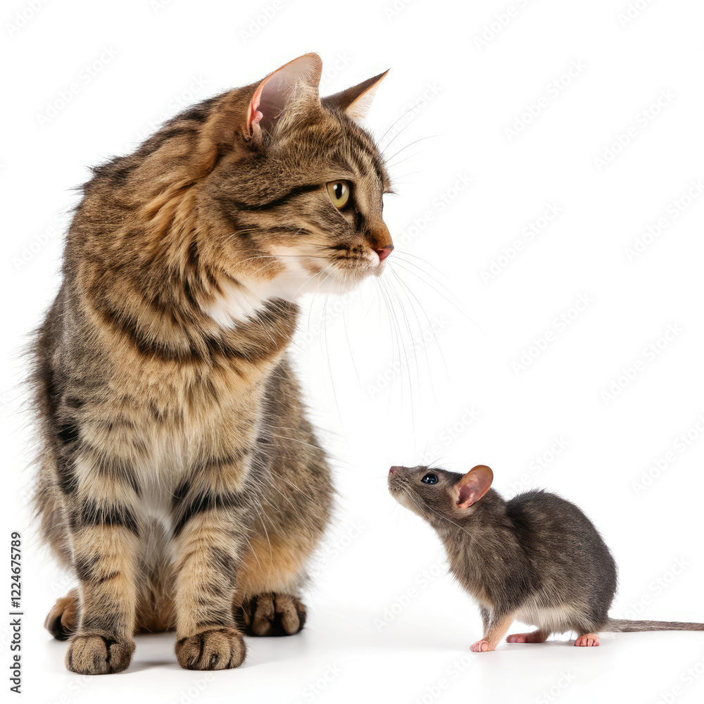 Obraz premium cat and mouse