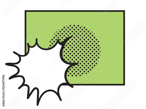 flat design comic style background pop art