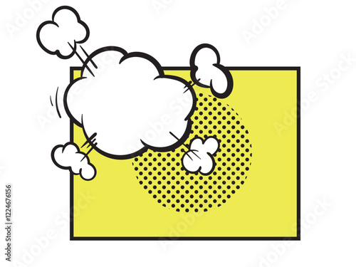 flat design comic style background pop art