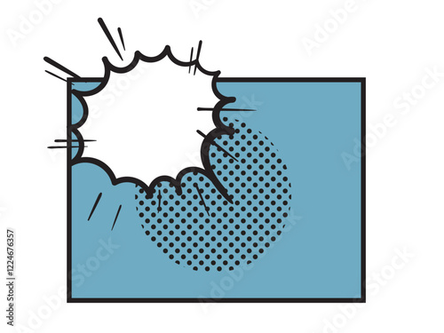 flat design comic style background pop art